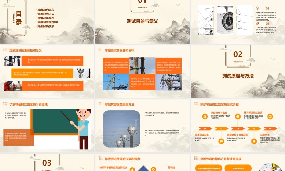 输电线路绝缘子等值附盐密灰密度的测试课件