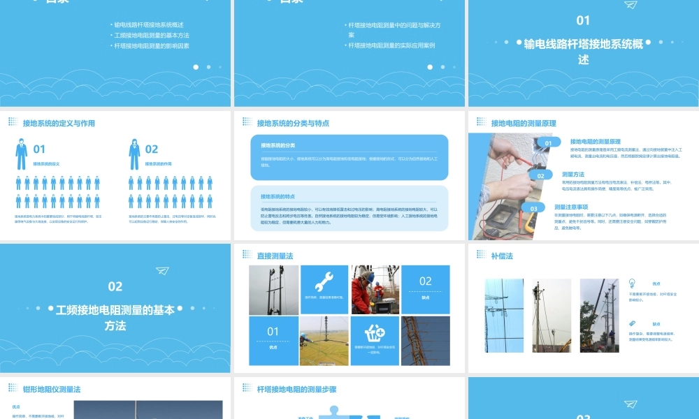 输电线路杆塔工频接地电阻测量讲义课件