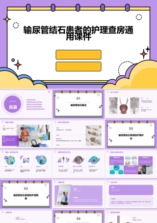输尿管结石患者的护理查房通用课件