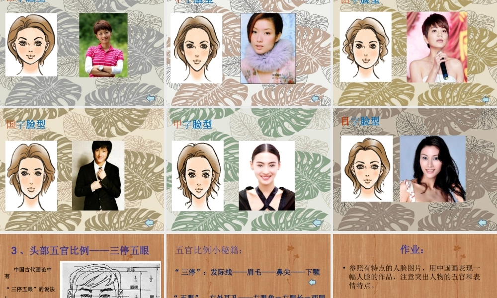 六年级美术上册有特点的人脸课件_人美版