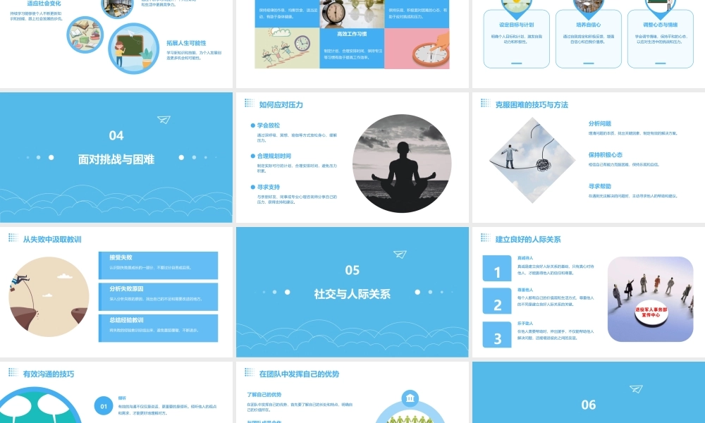 轻人生奋进成长课件