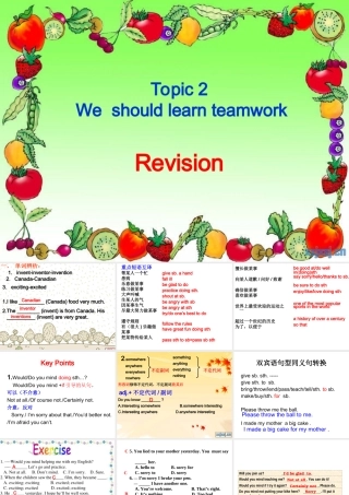 八年级仁爱英语上册unit1_topic2_课件_复习