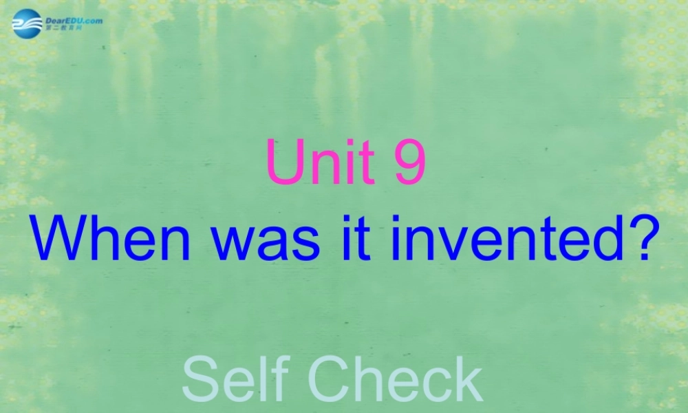 中学九年级英语全册 Unit 9 I like music that I can dance to(第4课时)课件 (新版)人教新目标版 课件