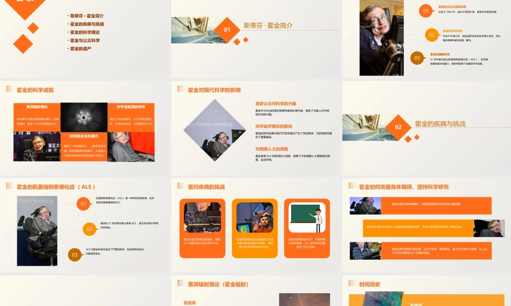 轮椅上的霍金 课件