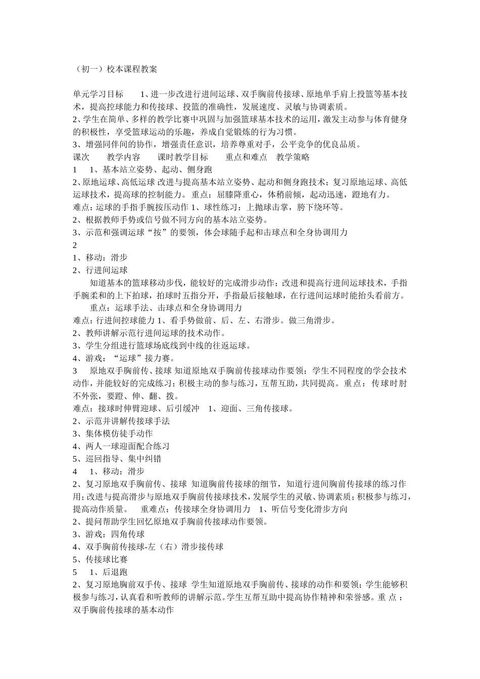 七年级篮球校本教案_第1页