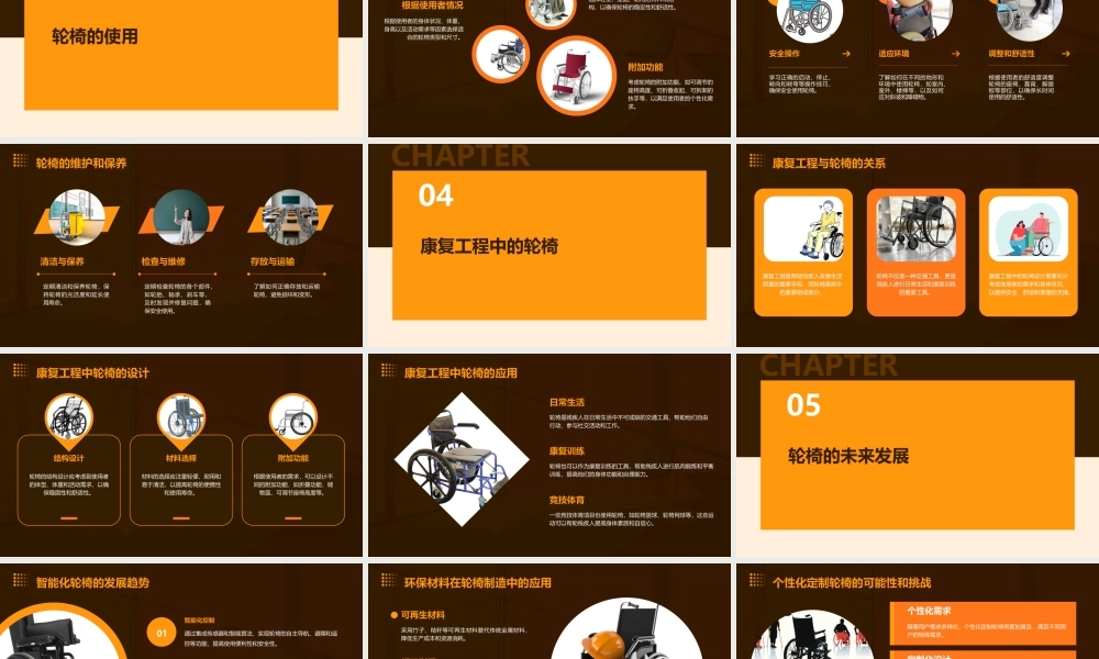 轮椅的构造和使用康复课件