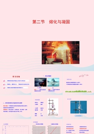 九年级物理全册 第十二章 第二节 熔化与凝固课件 (新版)沪科版 九年级物理全册 第十二章 第二节 熔化与凝固课件+素材(新版)沪科版