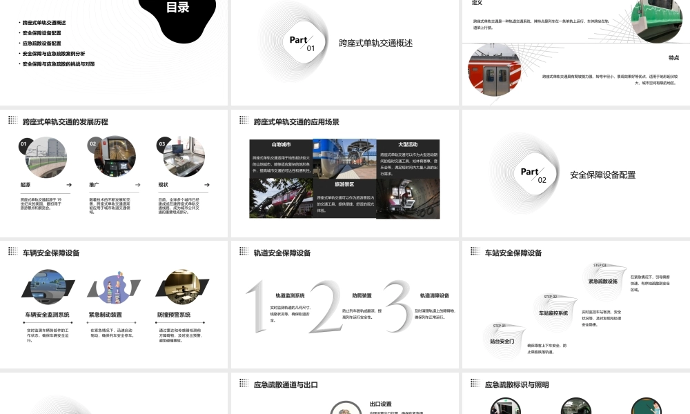 跨座式单轨交通安全保障与应急疏散设备配置课件