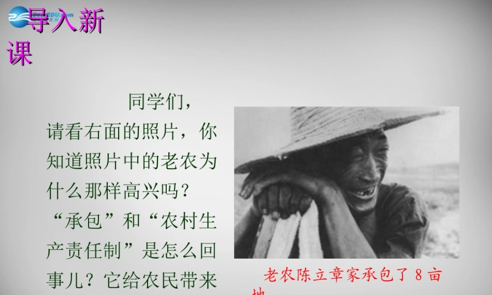 中学八年级历史下册 第9课 改革开放课件 新人教版 课件