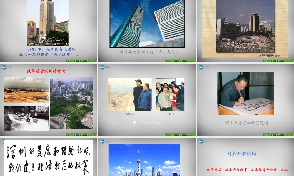 中学八年级历史下册 第9课 改革开放课件 新人教版 课件