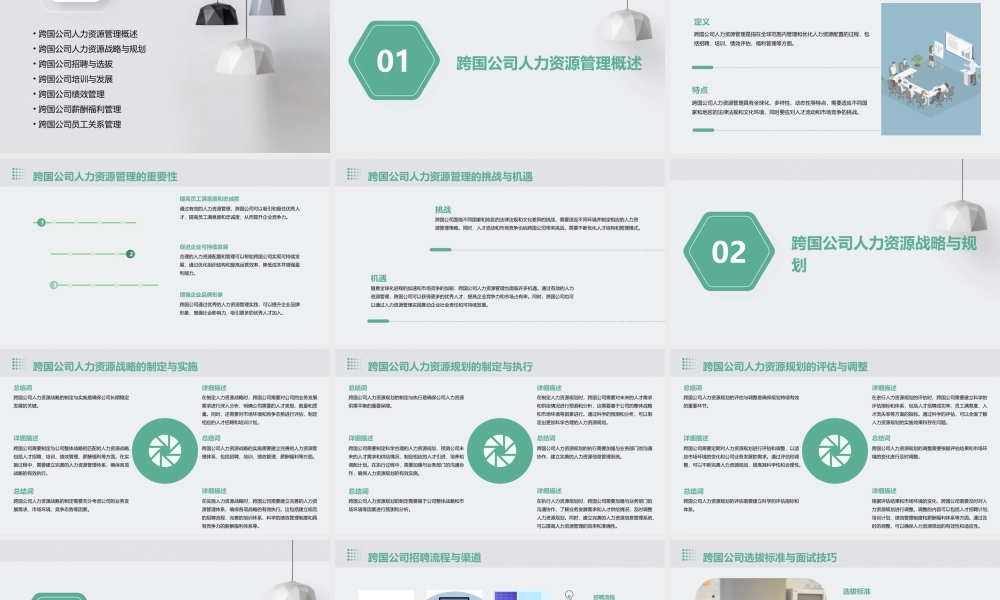 跨国公司的人力资源管理教材课件