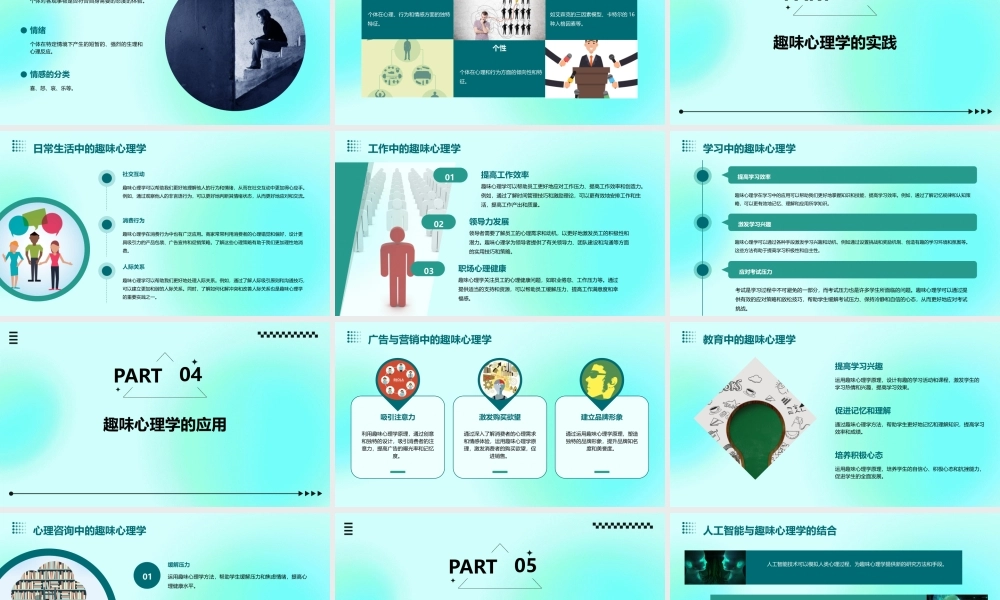 趣味心理学知识讲座课件