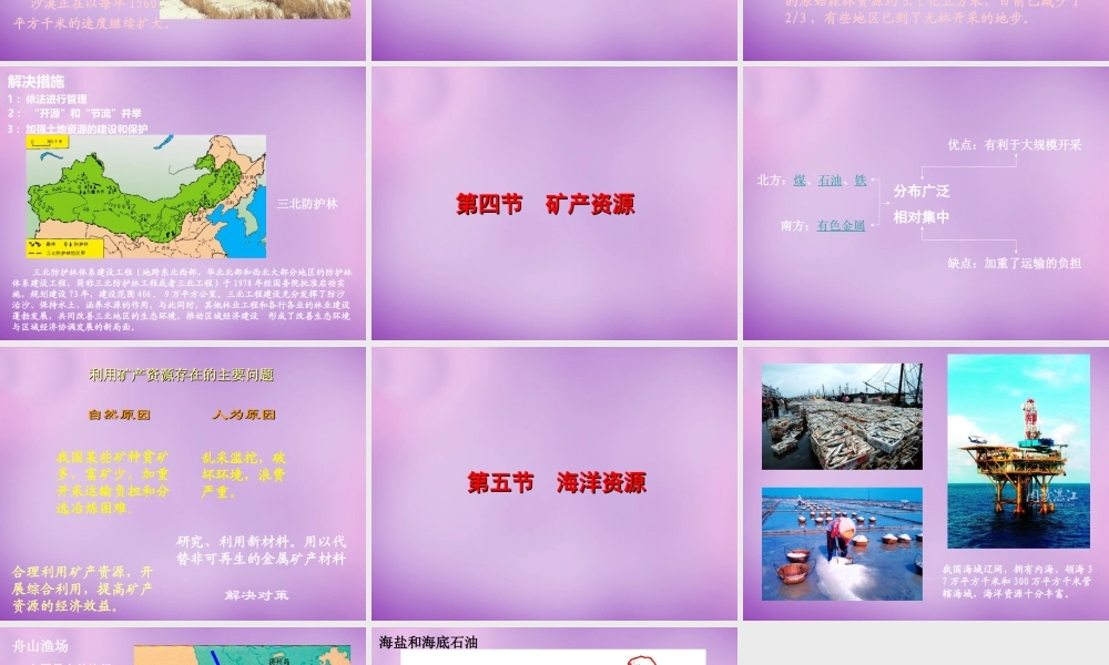 八年级地理上册(第三章 中国的自然资源)课件2 新人教版 课件