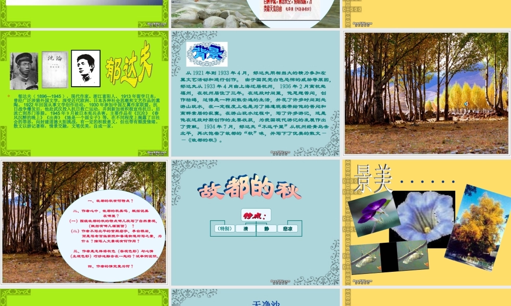 故都的秋课件 人教版 课件