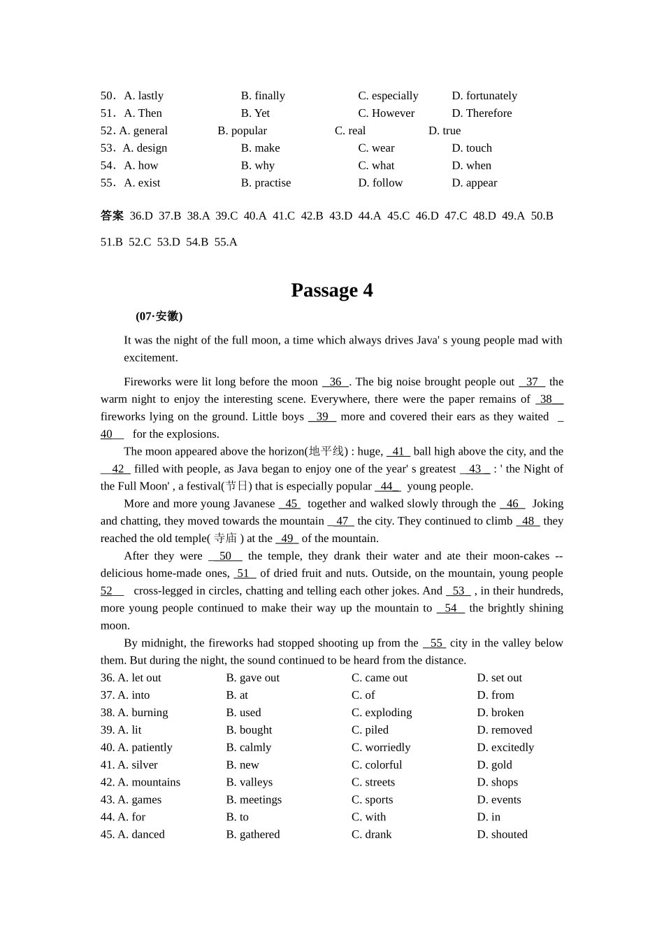 【十年高考】2006-2015年全国各地高考英语试题分类汇编：说明文阅读（104页）_第3页