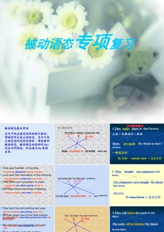 九年级英语中考复习——被动语态专项复习课件专题辅导 课件