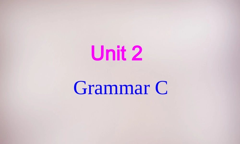 八年级英语上册 Unit 2 School life Grammar C课件 牛津版 课件