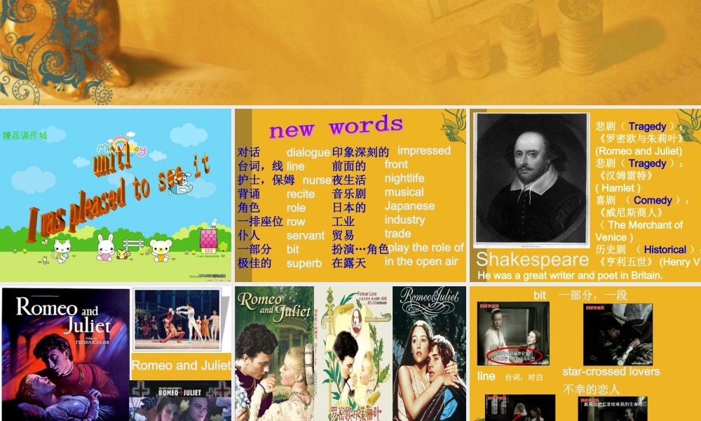 九年级英语下册 Module 8 On the town课件 外研版 课件