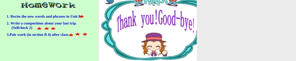 八年级英语Unit8 How was your school trip3课件 新课标 人教版 课件