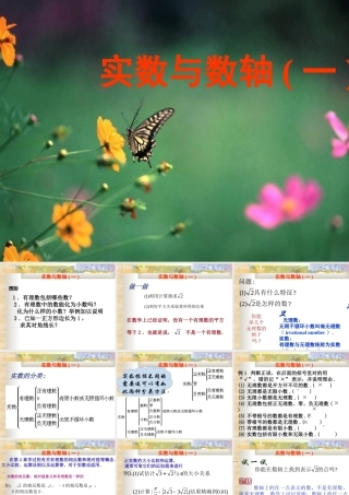 八年级数学实数与数轴课件3湘教版 课件