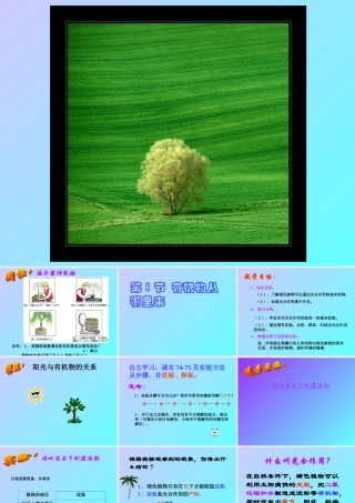 有机物从哪里来