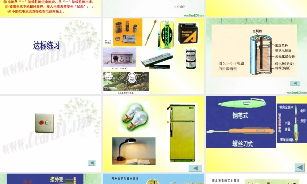 新课标初三物理复习课件 电流和电路 课件