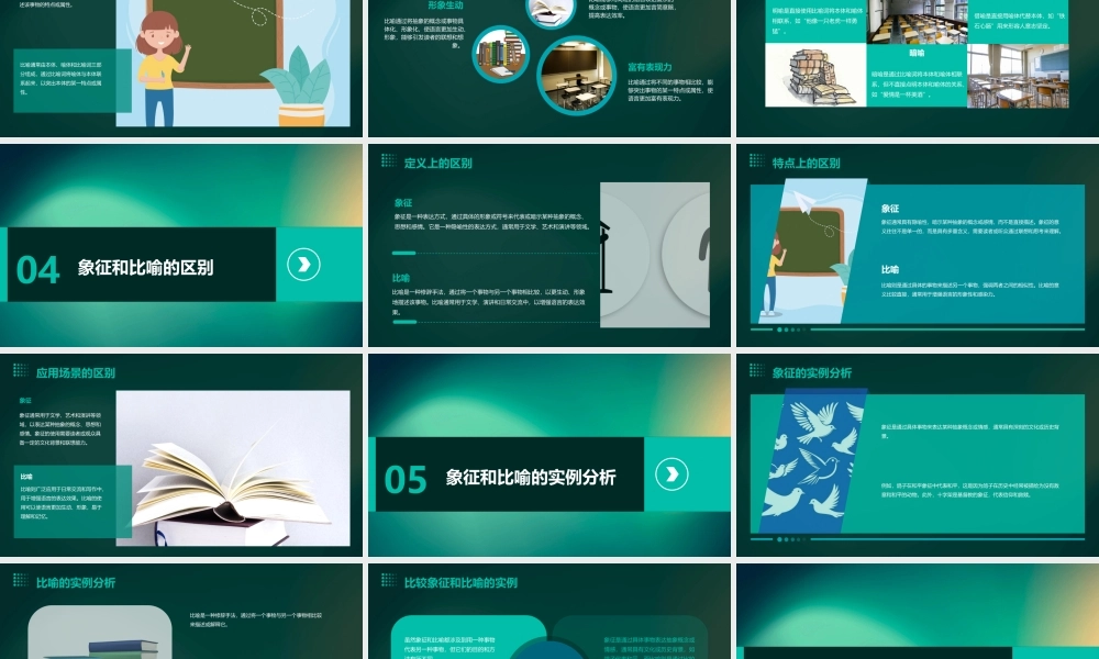 象征和比喻的区别教学课件