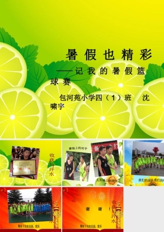 沈啸宇暑假生活小记