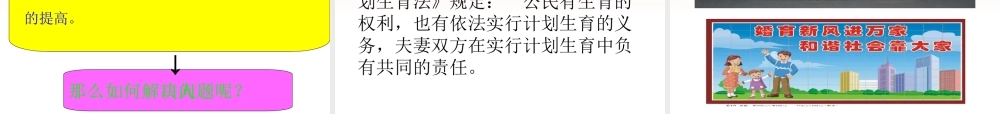 九年级政治 计划生育与保护环境1课件 人教新课标版 课件