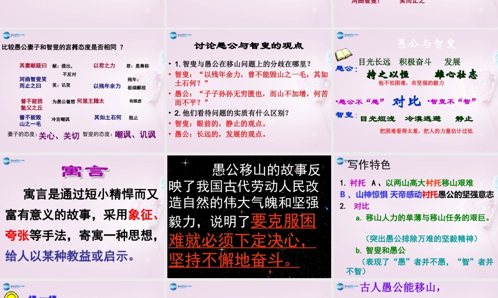 九年级语文下册 16 愚公移山课件 新人教版 课件