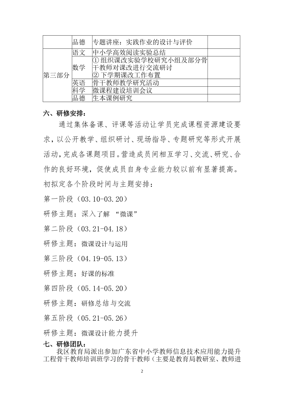 学科主题培训计划茂名电白林小霖_第2页