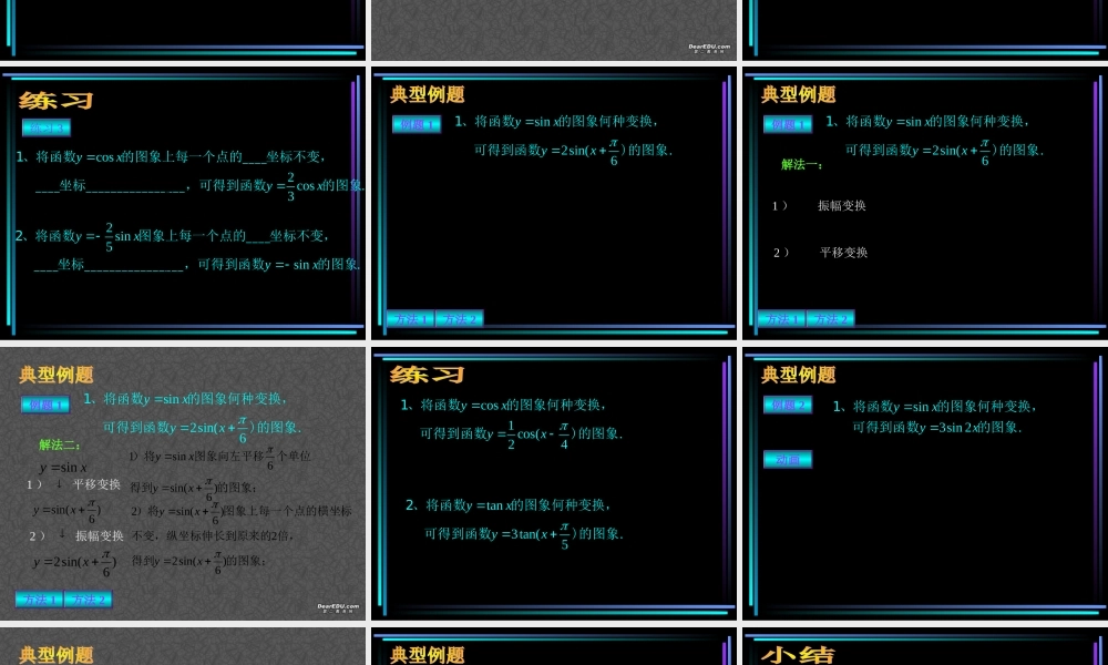 新教材高一数学函数y=Asinwxφ的图象二 课件