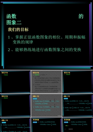 新教材高一数学函数y=Asinwxφ的图象二 课件