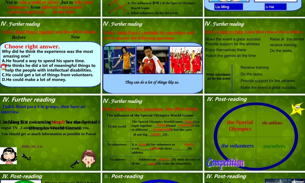 八年级英语下册 Unit 6 Sunshine for all Reading 2课件 (新版)牛津版 课件