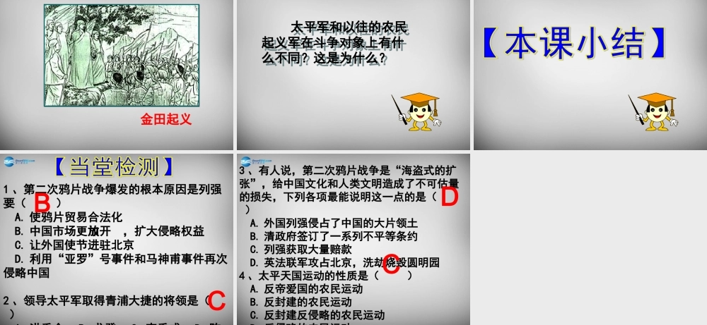 八年级历史上册 第2课 火烧圆明园和太平军抗击洋枪队课件2 岳麓版 课件