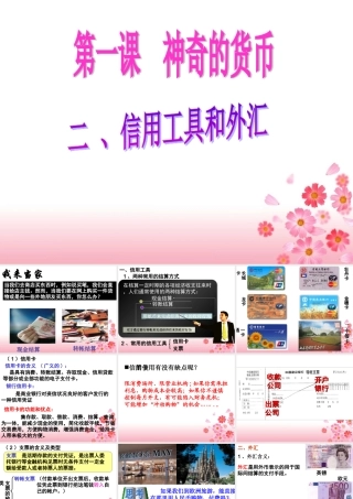 信用卡、支票和外汇