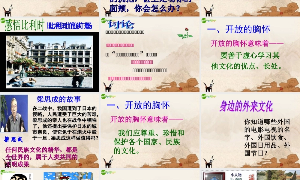 八年级政治上册(做友好往来的使者)课件 人教新课标版 课件