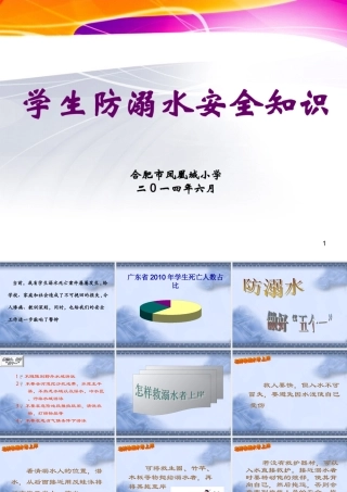 学生防溺水安全知识