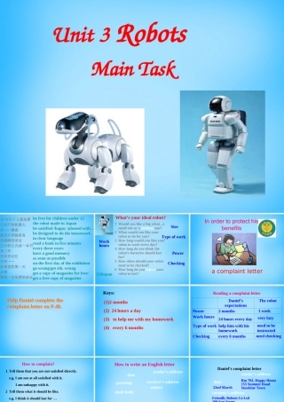 九年级英语下册 Unit 3 Robot Task课件 (新版)牛津版 课件