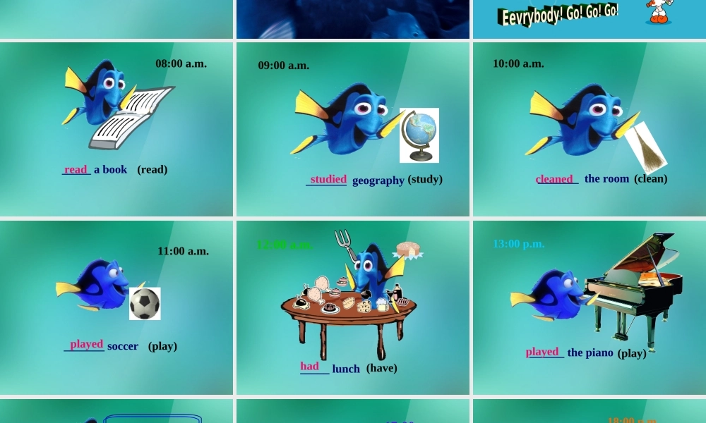 七年级英语下册 Unit 12 What did you do last weekend Section B-1 课件 (新版)人教新目标版 课件