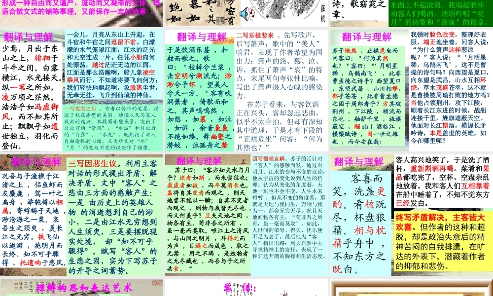 八年级语文赤壁赋课件1语文版 课件