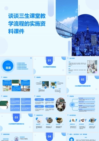 谈谈三生课堂教学流程的实施资料课件
