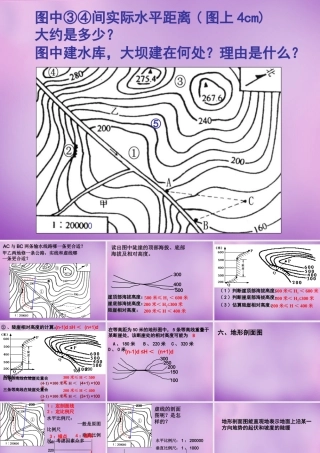 中学七年级地理上册(1.3 地图的阅读)等高线地形图课件3 新人教版 课件
