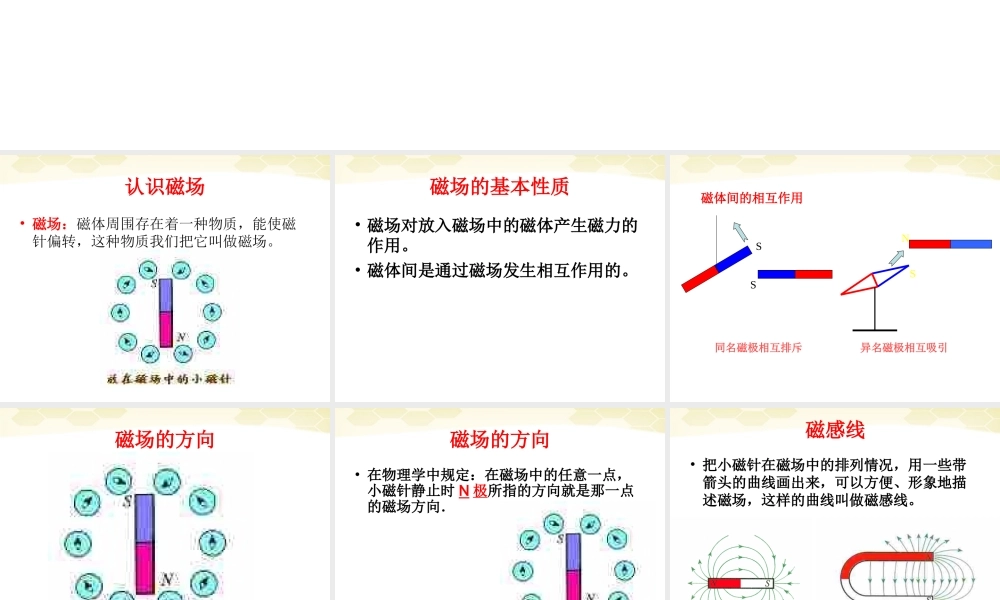 八年级物理(磁场)课件 人教新课标版 课件