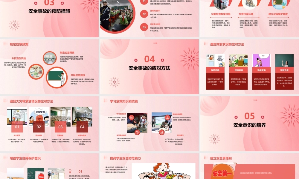 课间安全主题班会课件