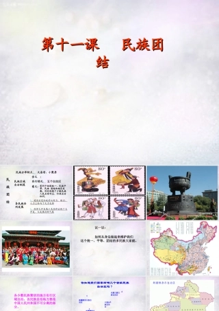 八年级历史下册 第11课 民族团结课件 新人教版 课件