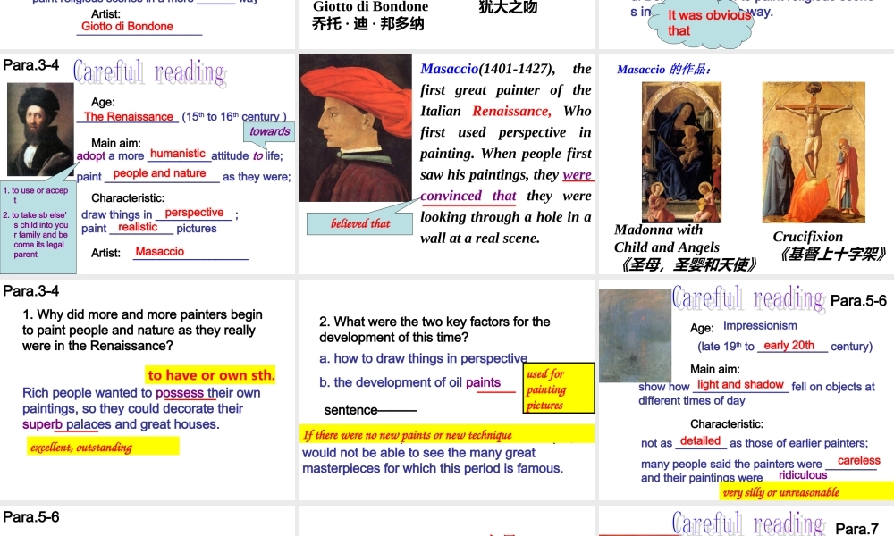 高二英语选修六unit1_reading