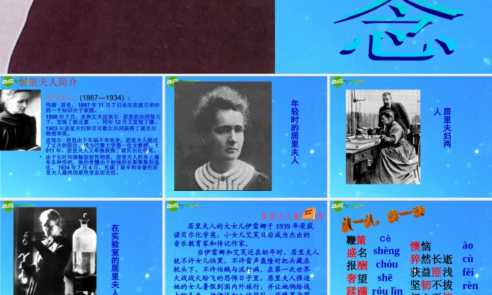 七年级语文上册 (我的信念)教学课件 人教新课标版 课件