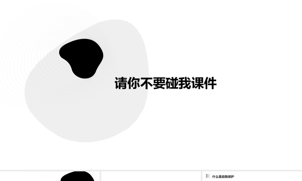 请你不要碰我课件
