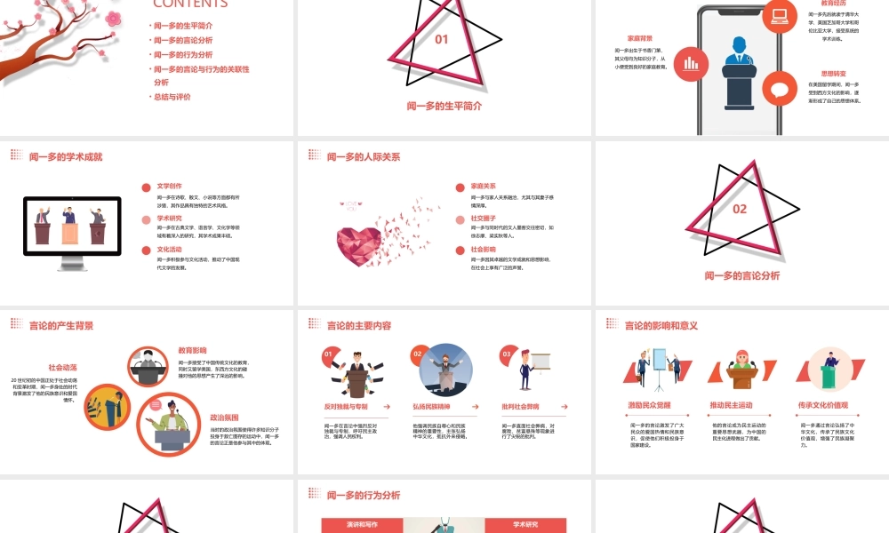说和做——记闻一多的言行篇分析课件